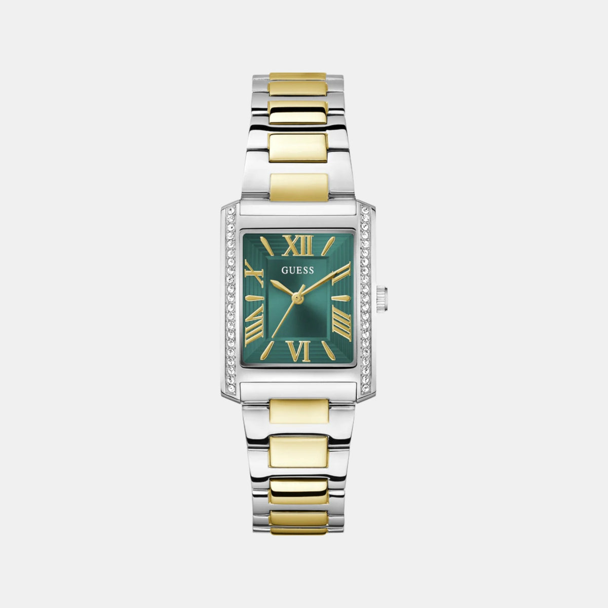 Gd Bonnie Women Quartz Green Dial Analog Stainless Steel Watch Gw0874L2
