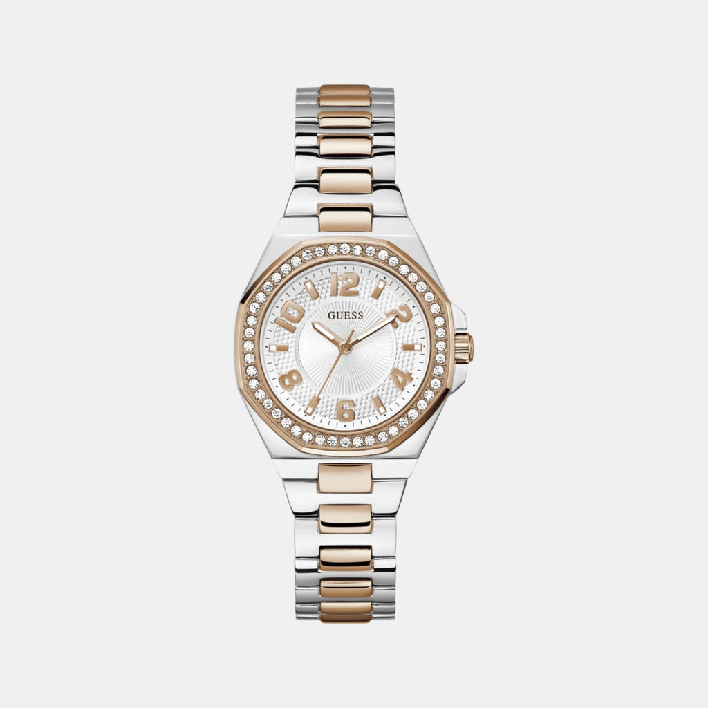 Women Quartz White Dial Analog Stainless Steel Watch GW0877L4