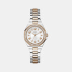 Women Quartz White Dial Analog Stainless Steel Watch GW0877L4