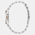 Women Quartz White Dial Analog Stainless Steel Watch GW0877L4