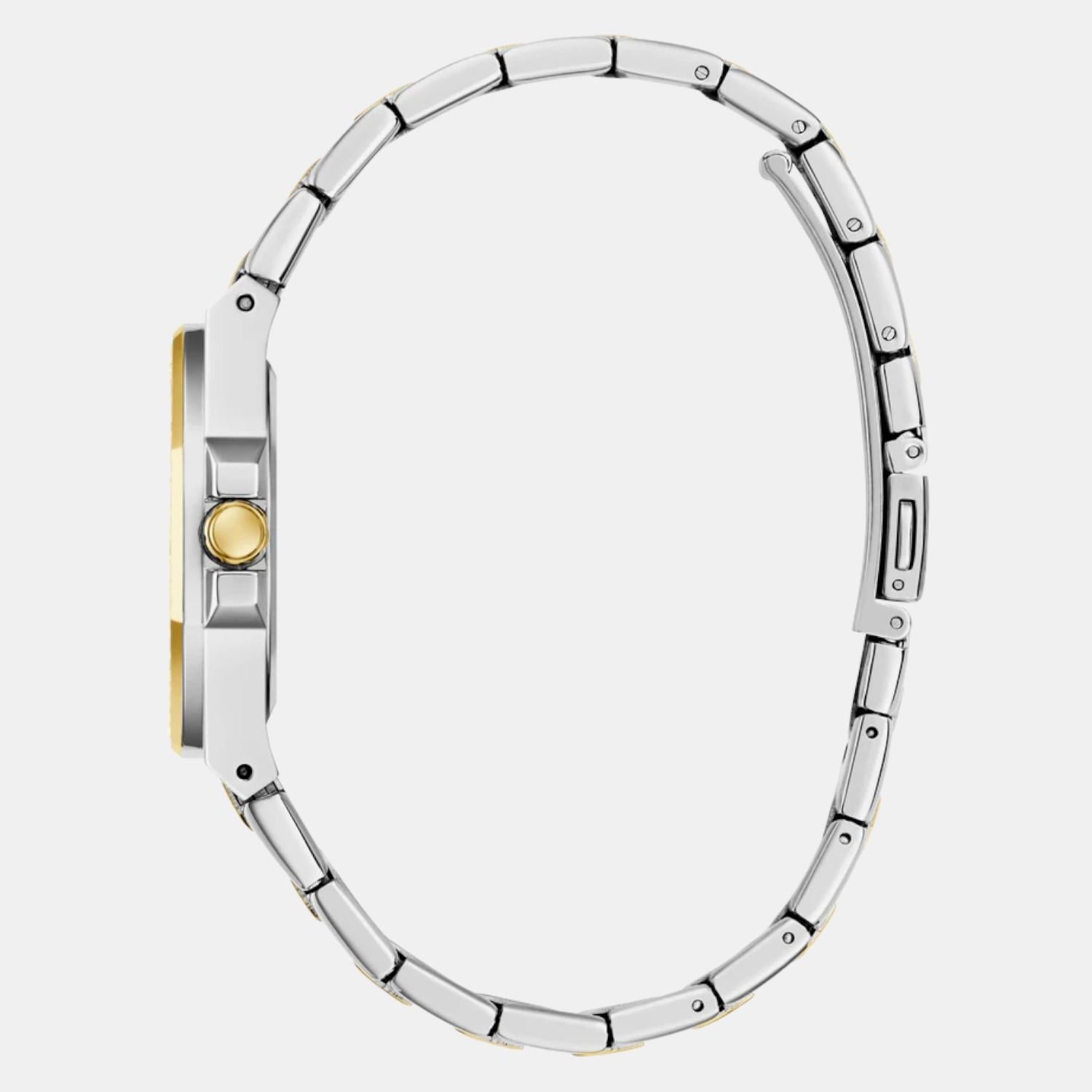 Women Quartz White Dial Analog Stainless Steel Watch GW0877L5