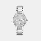 Guess Trend Women Quartz Silver Dial Multi-Function Stainless Steel Watch GW0878L1