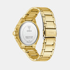 Guess Trend Women Quartz Champagne Dial Multi-Function Stainless Steel Watch GW0878L2