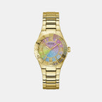 Guess Trend Women Quartz Rainbow Dial Analog Stainless Steel Watch GW0882L2