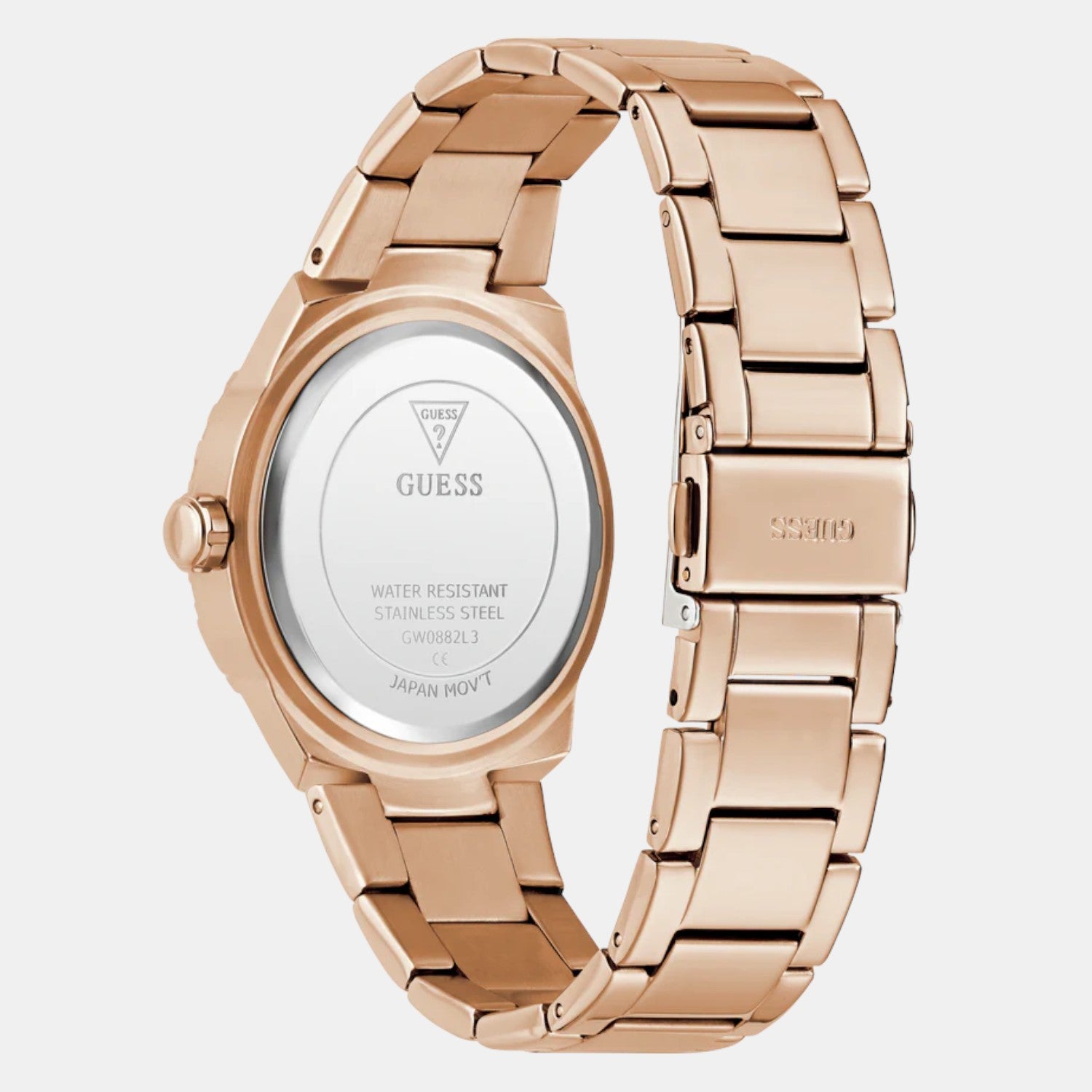 Women Quartz Pink Dial Analog Stainless Steel Watch GW0882L3