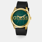 Men Quartz Green Dial Analog Silicone Watch GW0887G2