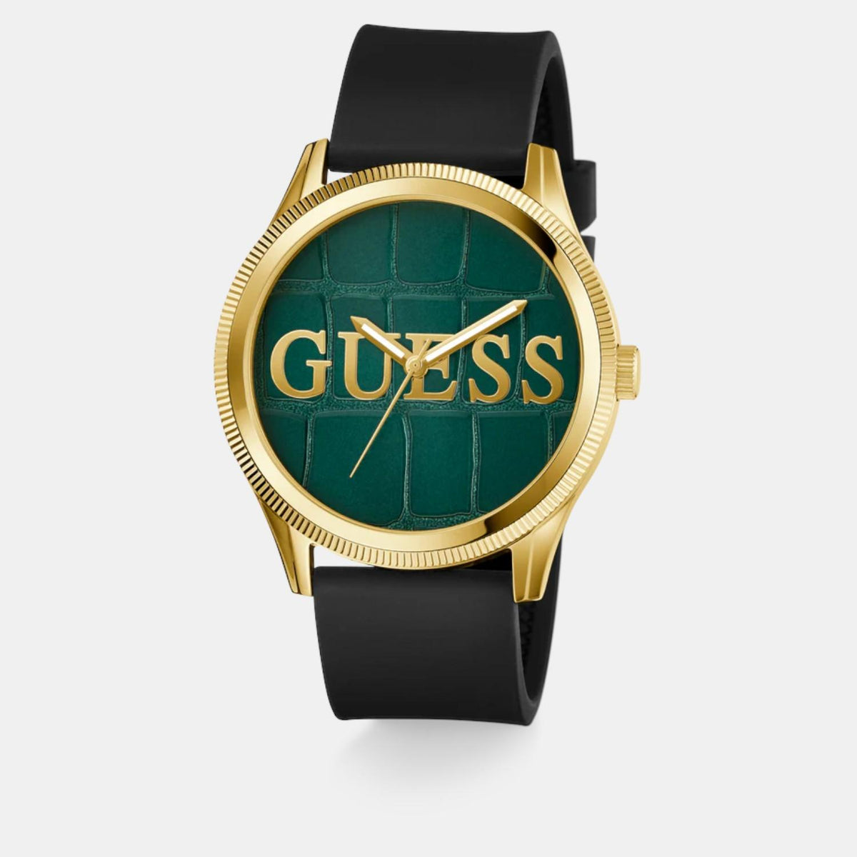 Gt Reputation Men Quartz Green Dial Analog Silicone Watch Gw0887G2