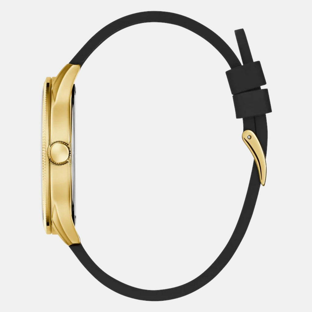 Men Quartz Green Dial Analog Silicone Watch GW0887G2