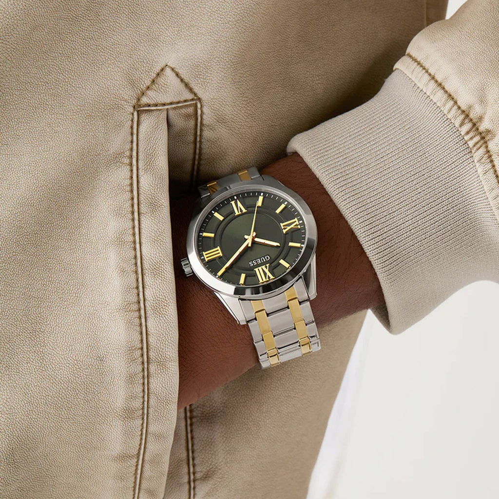 Gd Elliot Men Quartz Green Dial Analog Stainless Steel GW0893G1