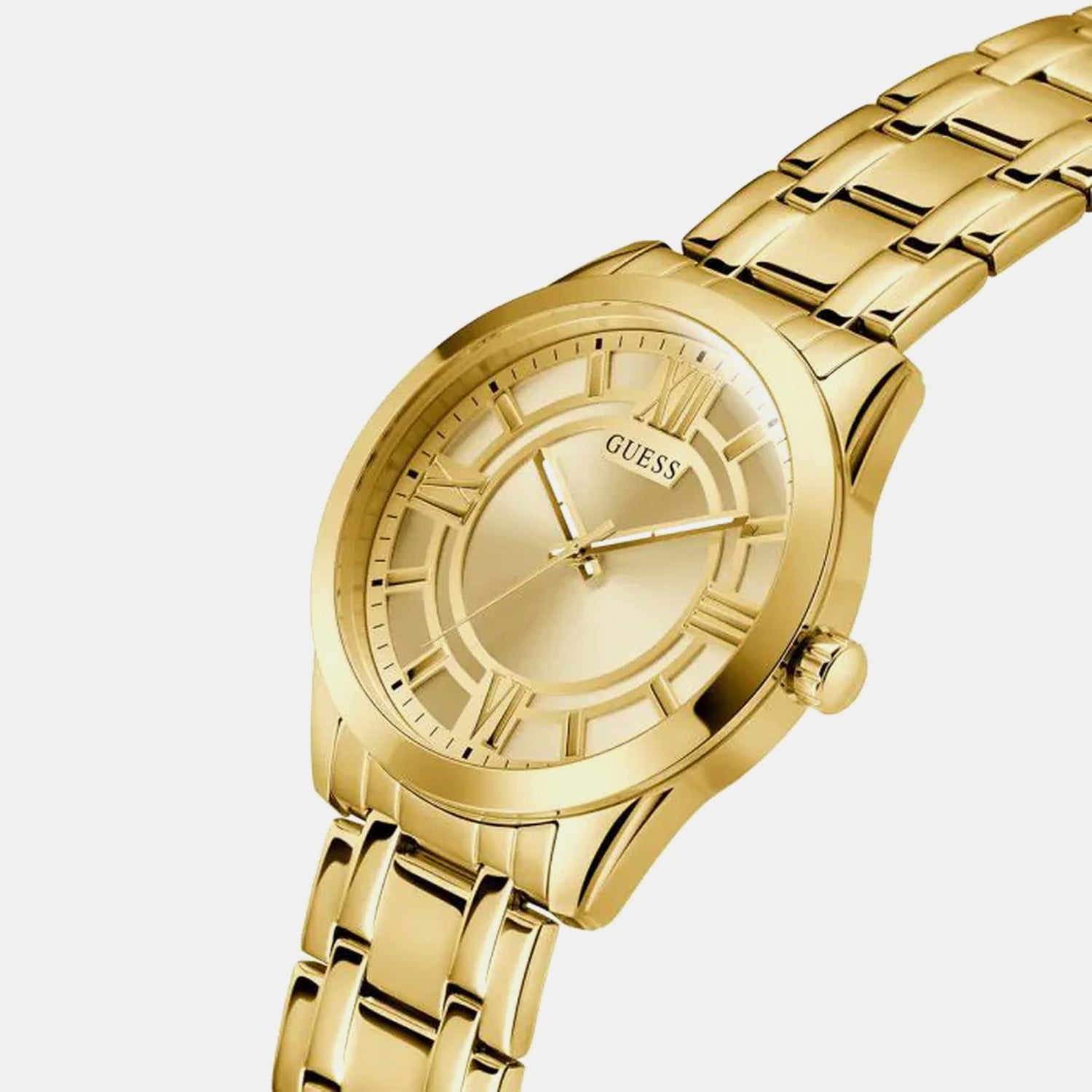 Elliot Men Quartz Champagne Dial Analog Stainless Steel Watch GW0893G3