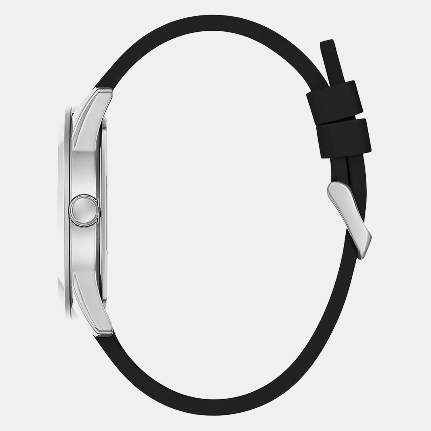 Guess Dress Men Quartz Black Dial Analog Silicone Watch GW0894G1