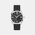 Guess Dress Men Quartz Black Dial Analog Silicone Watch GW0894G1