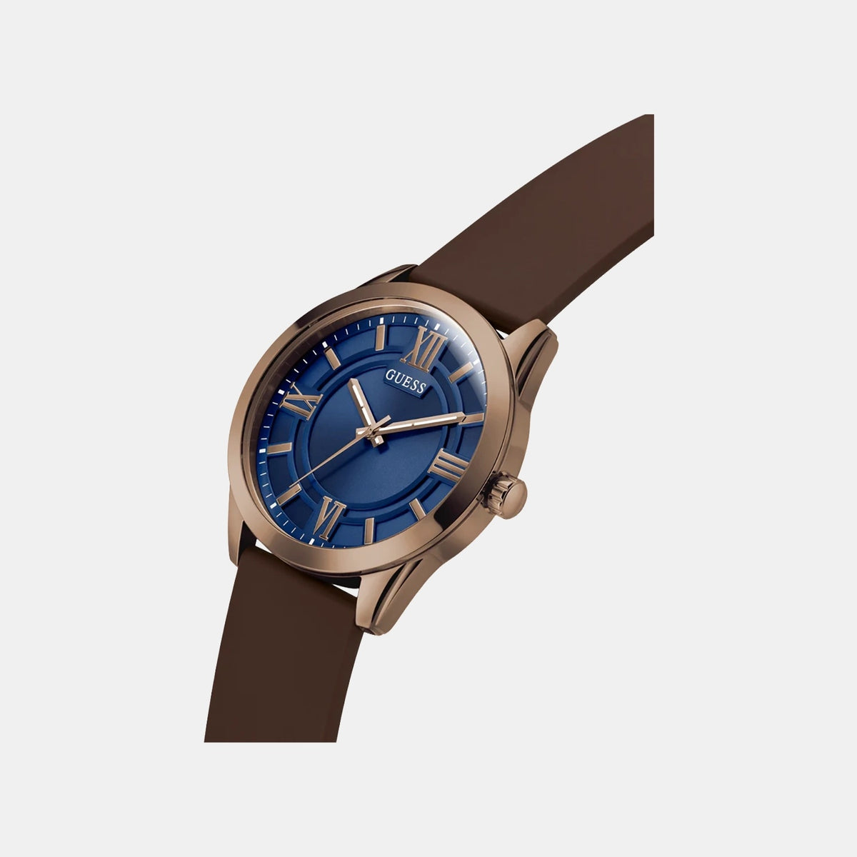 Gd Elliot Men Quartz Blue Dial Analog Silicone Watch Gw0894G3