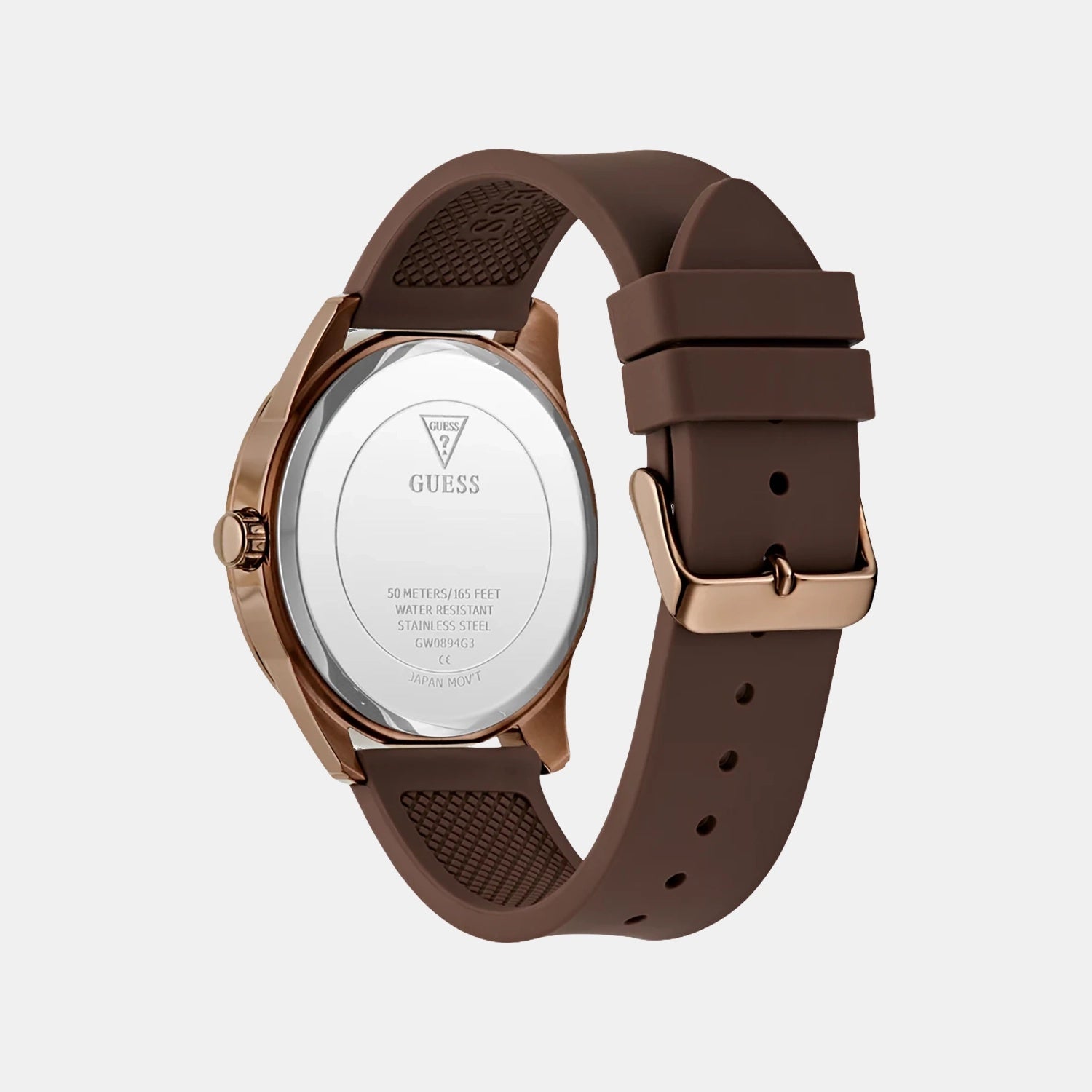 Dress Men Quartz Blue Dial Analog Silicone Watch GW0894G3