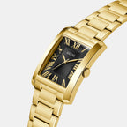 Clyde Men Quartz Black Dial Analog Mesh Watch GW0896G2