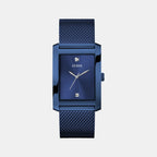 Men Quartz Blue Dial Analog Mesh Watch GW0898G2
