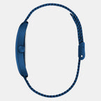 Men Quartz Blue Dial Analog Mesh Watch GW0898G2