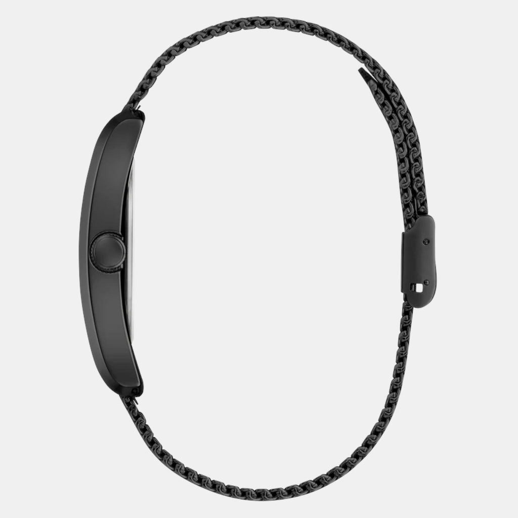 Men Quartz Black Dial Analog Mesh Watch GW0898G3