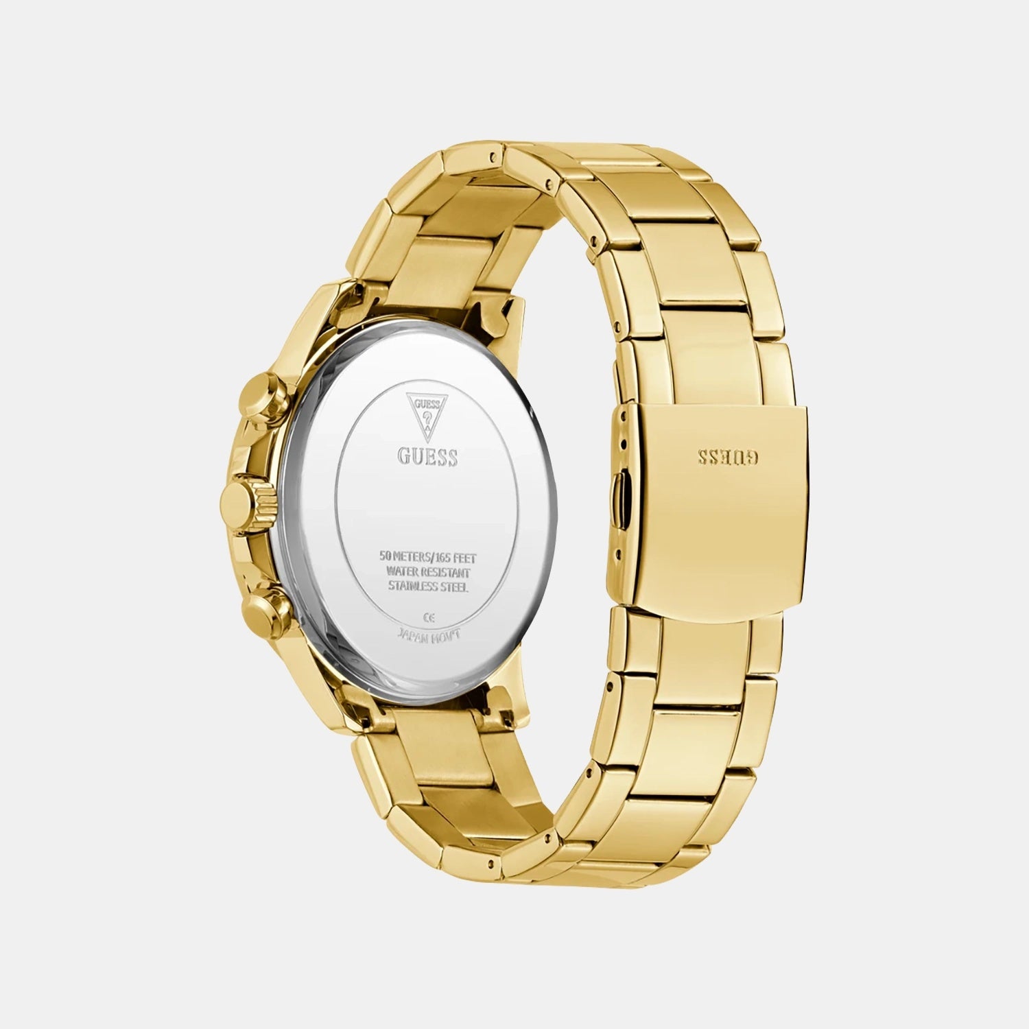 Dress Men Quartz Black Dial Chronograph Stainless Steel Watch GW0900G3