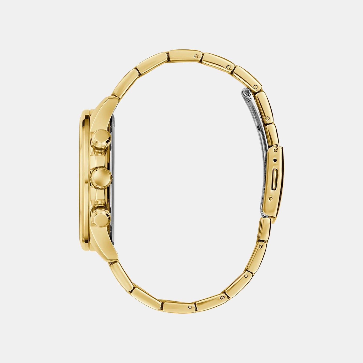 Dress Men Quartz Black Dial Chronograph Stainless Steel Watch GW0900G3