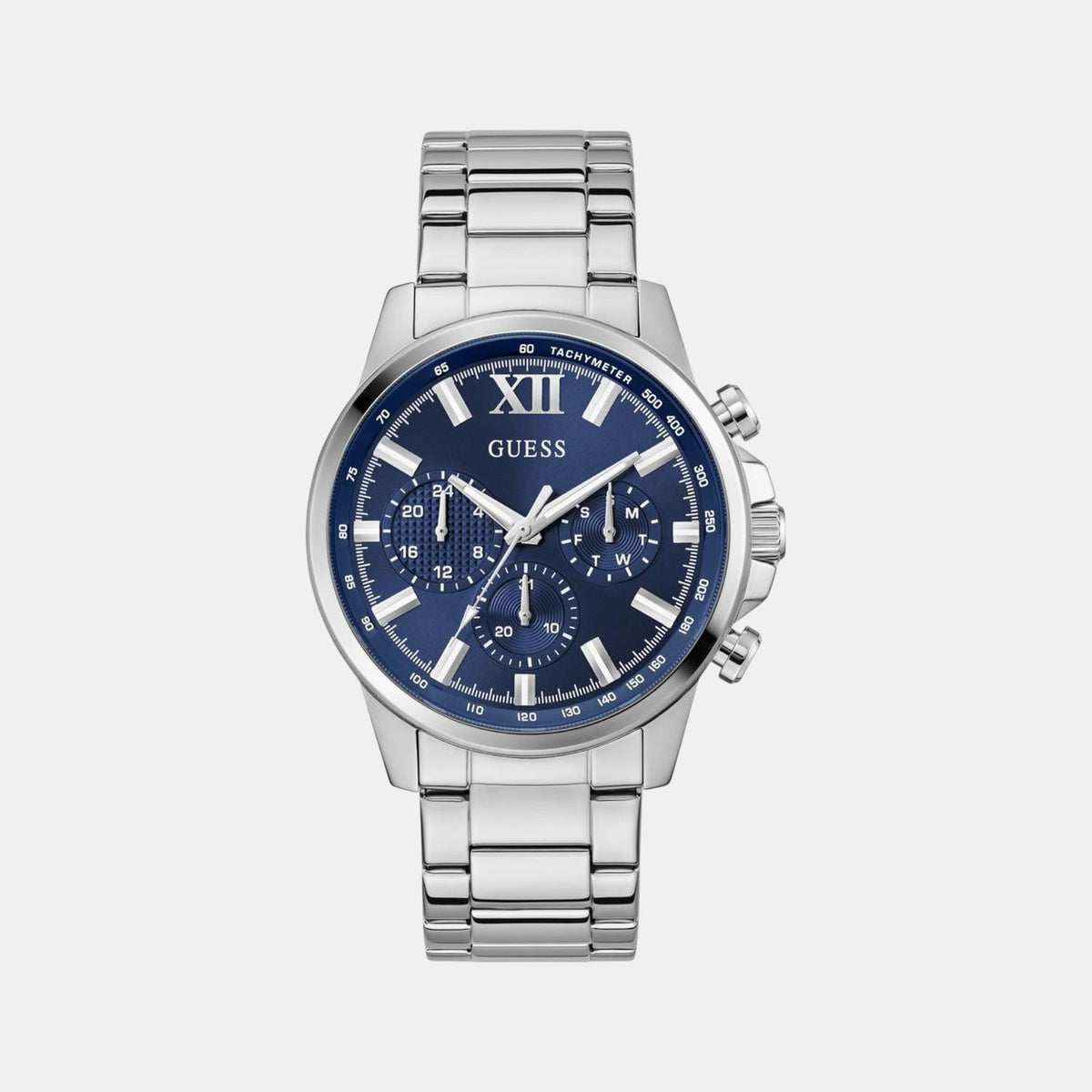 Gd Walker Men Quartz Blue Dial Chronograph Stainless Steel Watch Gw0900G4