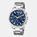 Guess Dress Men Quartz Blue Dial Chronograph Stainless Steel Watch GW0900G4