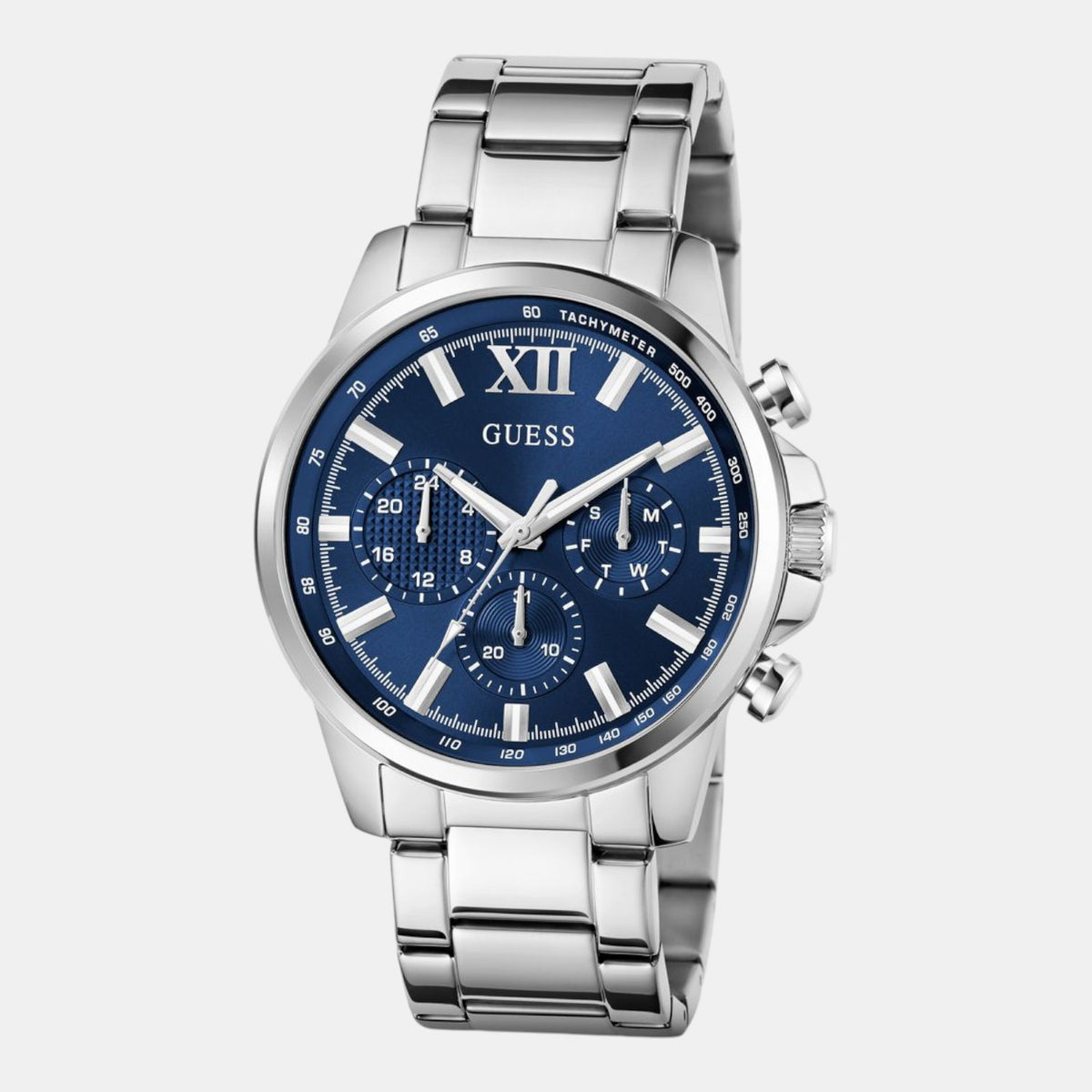 Gd Walker Men Quartz Blue Dial Chronograph Stainless Steel Watch Gw0900G4