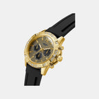 Guess Trend Men Quartz Black Dial Chronograph Silicone Watch GW0909G2