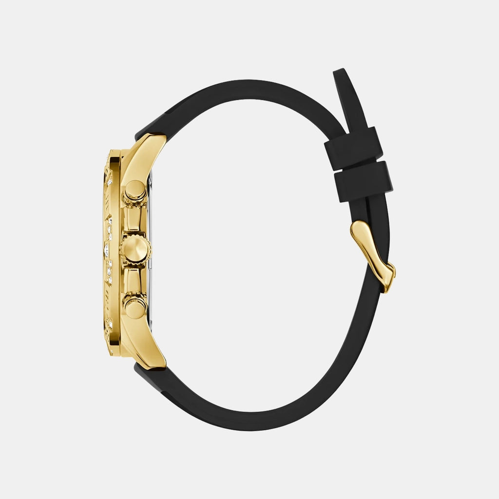 Guess Trend Men Quartz Black Dial Chronograph Silicone Watch GW0909G2