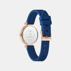 Guess Bejeweled Women Quartz White Dial Analog Silicone Watch GW0912L3