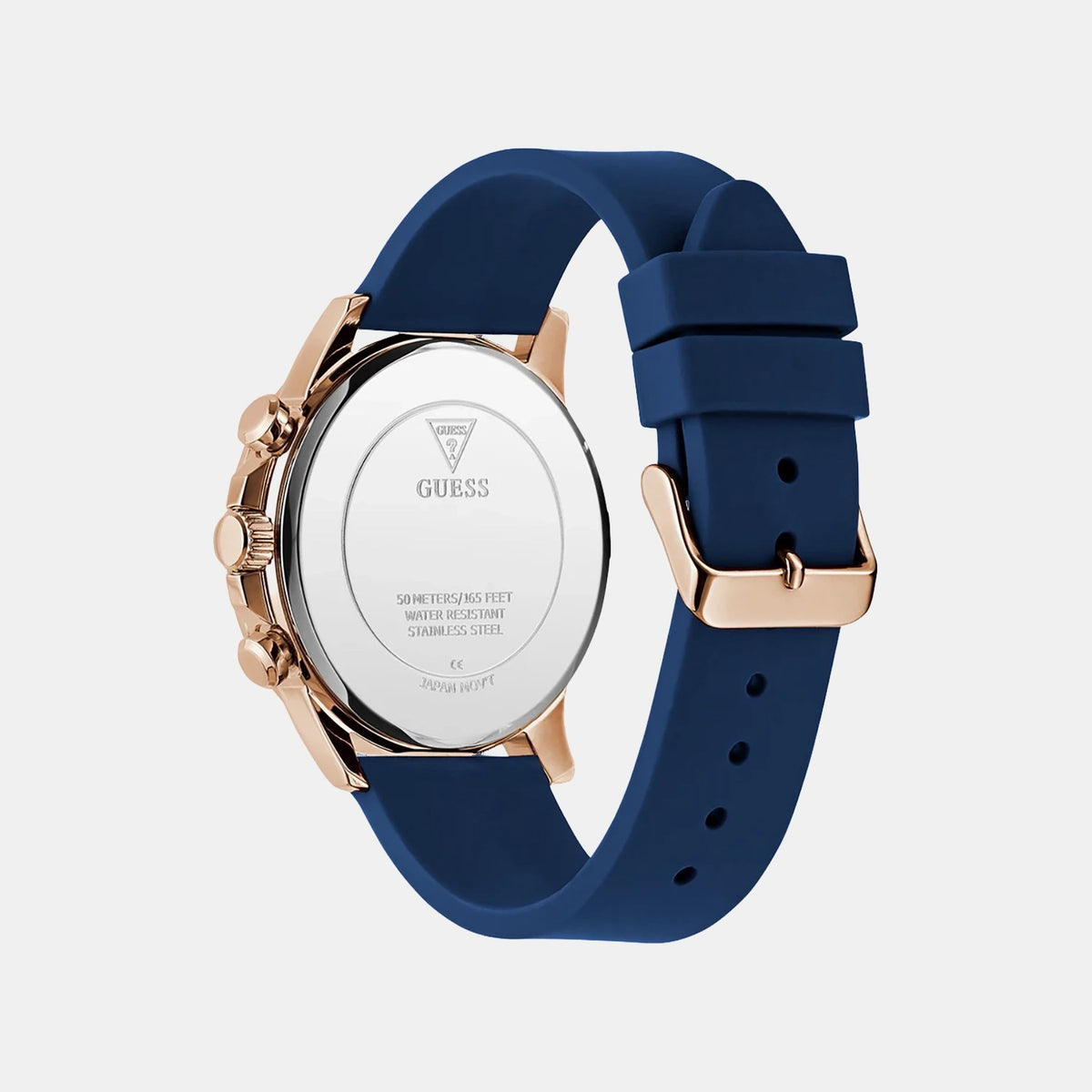 Gd Walker Men Quartz Blue Dial Multi-Function Silicone Watch Gw0913G1