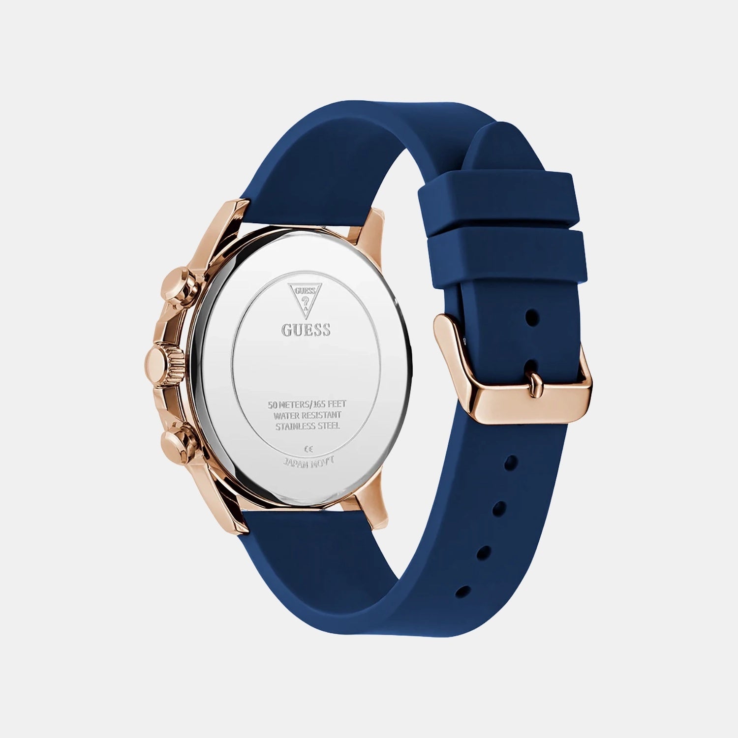 Dress Men Quartz Blue Dial Chronograph Silicone Watch GW0913G1