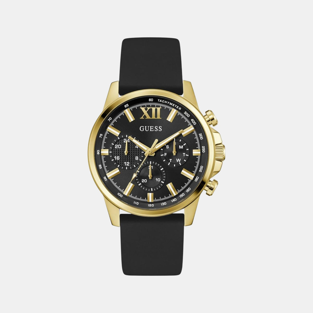 Gd Walker Men Quartz Black Dial Chronograph Silicone Watch Gw0913G2