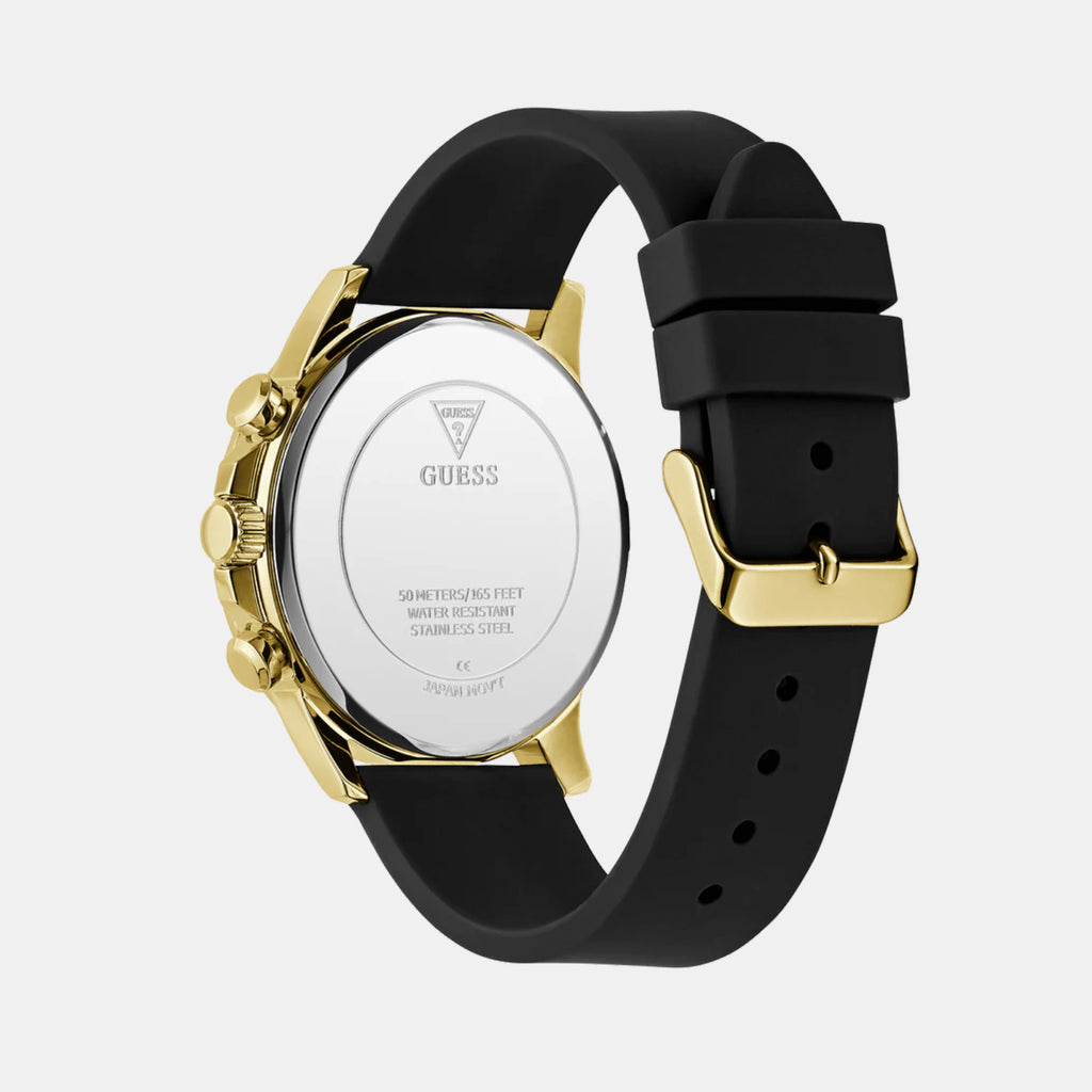 Dress Men Quartz Green Dial Chronograph Silicone Watch GW0913G4