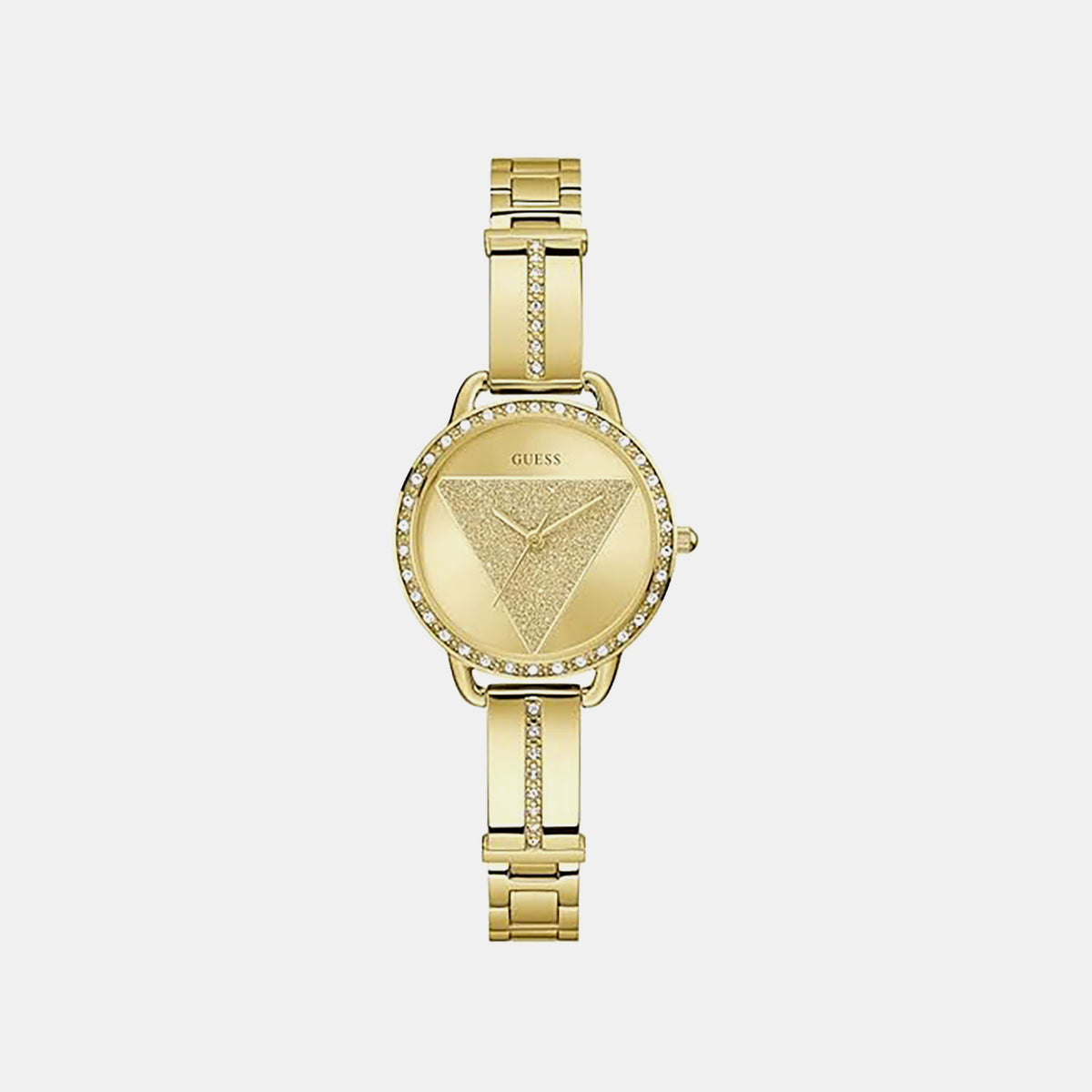 Gt Tri Bellini Women Quartz Champagne Dial Analog Stainless Steel Watch Gw0914L2