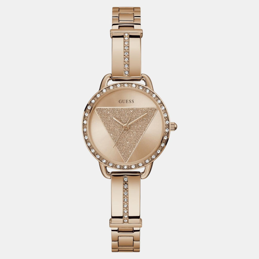 Guess Trend Women Quartz Rose Gold Dial Analog Stainless Steel Watch GW0914L3