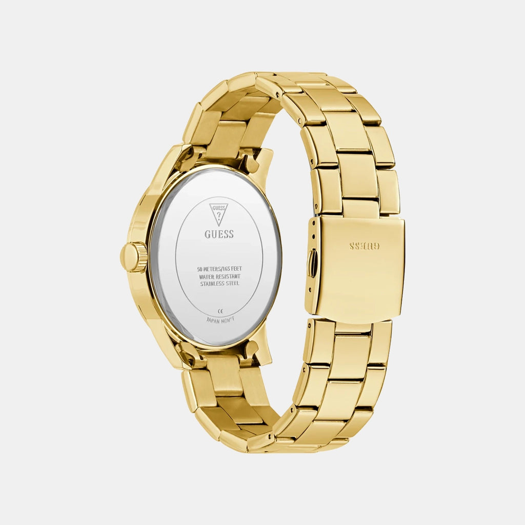 Guess Trend Men Quartz Champagne Dial Analog Stainless Steel Watch GW0915G1