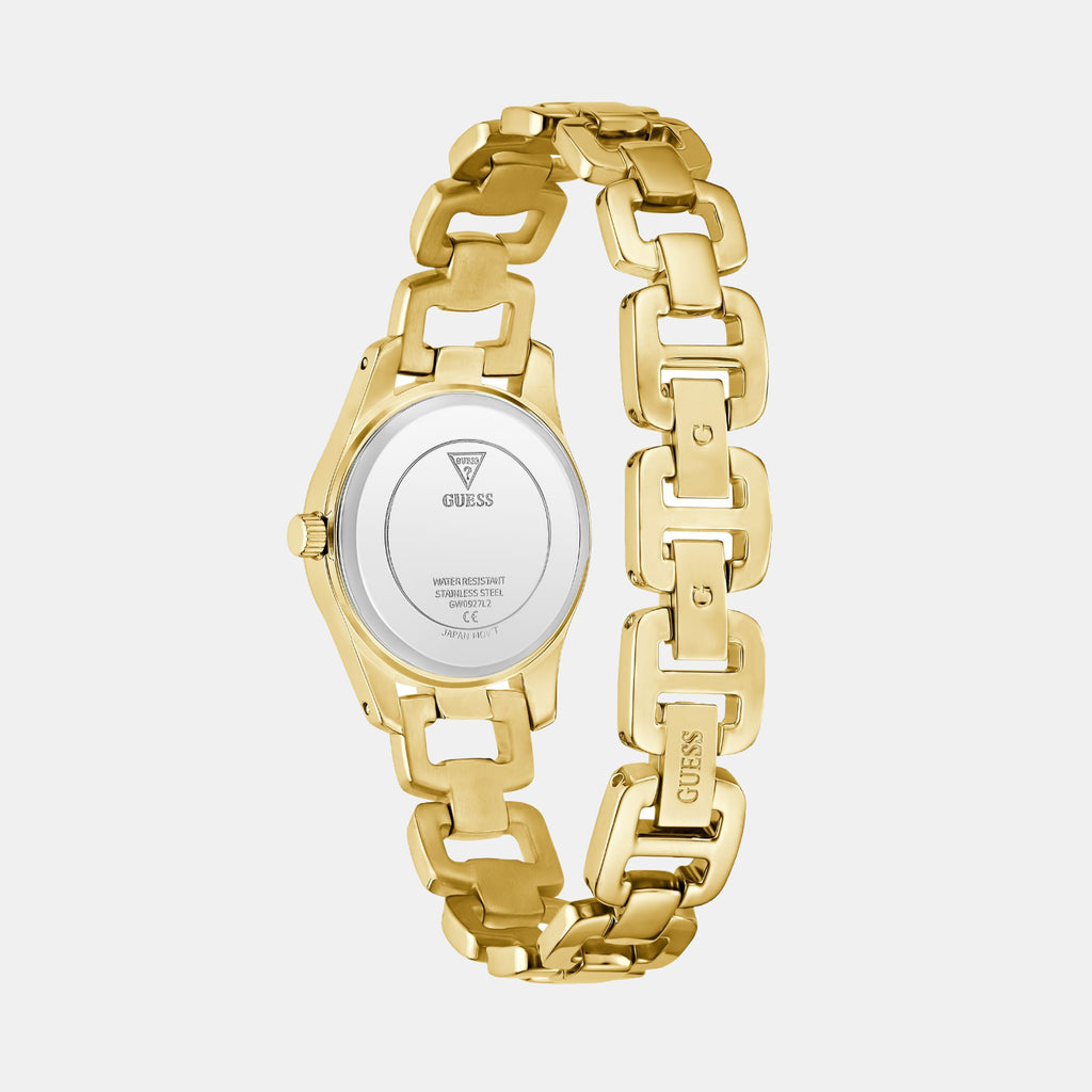 Veda Women Quartz Green Dial Analog Stainless Steel Watch GW0927L2