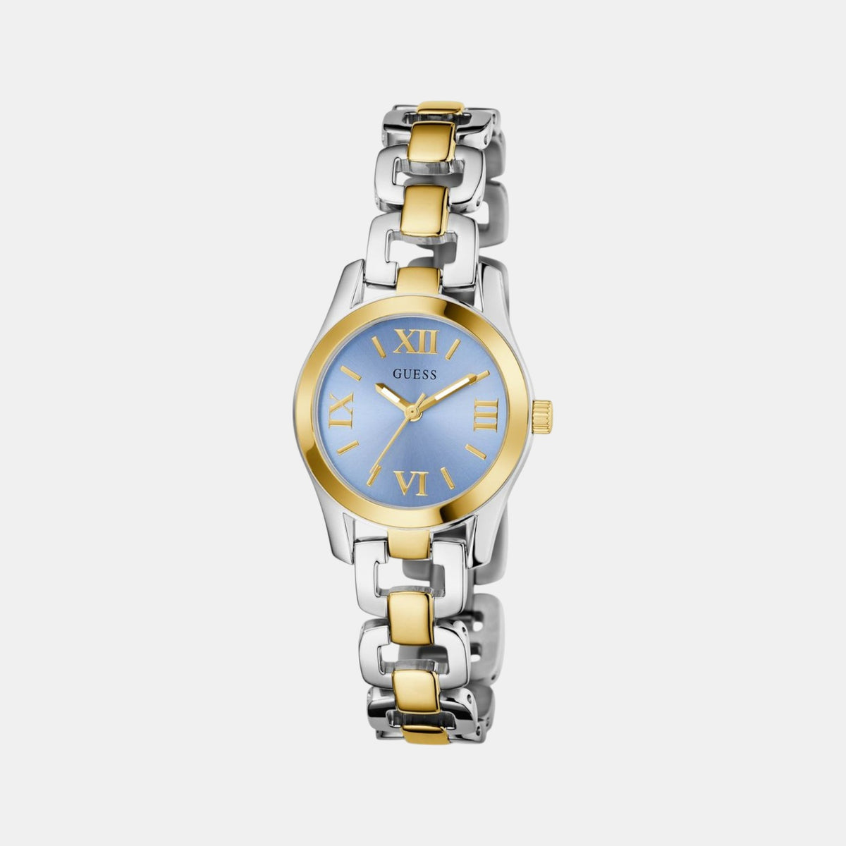 Gb Veda Women Quartz Blue Dial Analog Stainless Steel Watch Gw0927L3