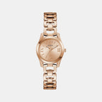 Veda Women Quartz Rose Gold Dial Analog Recycled Steel Watch GW0927L4