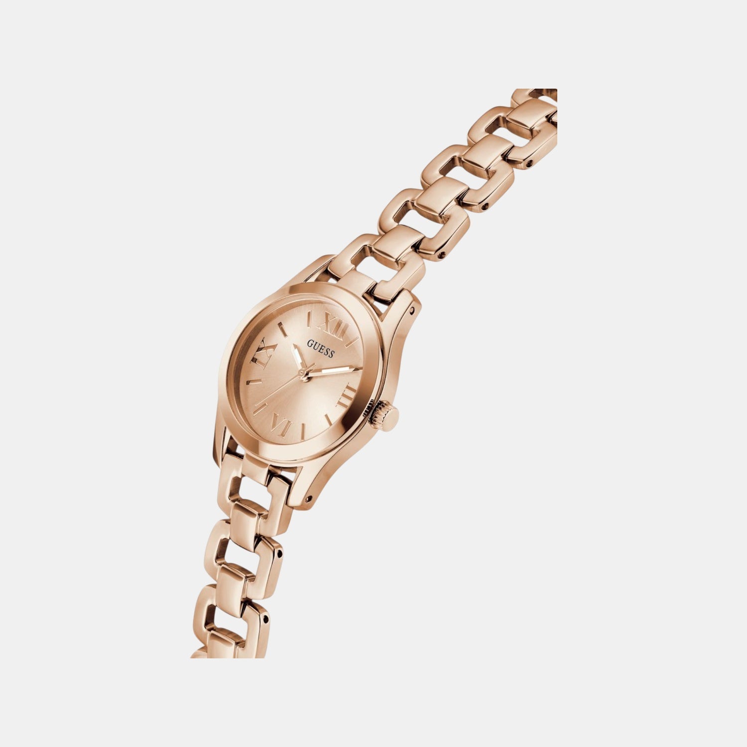 Veda Women Quartz Rose Gold Dial Analog Recycled Steel Watch GW0927L4