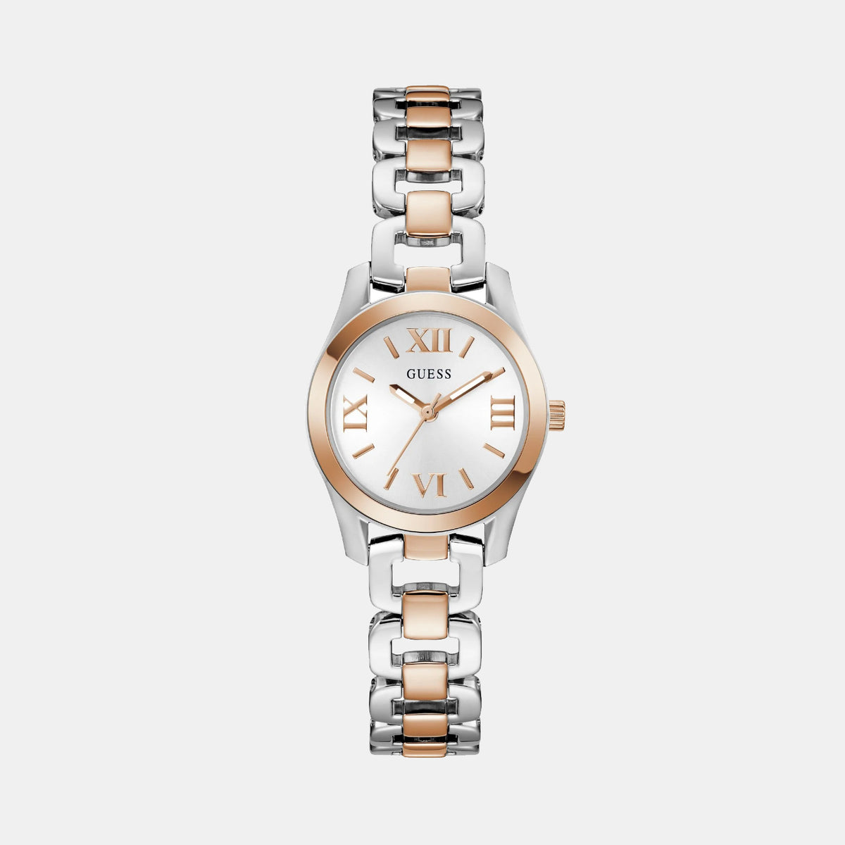 Gb Veda Women Quartz White Dial Analog Stainless Steel Watch Gw0927L5