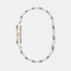 Veda Women Quartz White Dial Analog Stainless Steel Watch GW0927L5