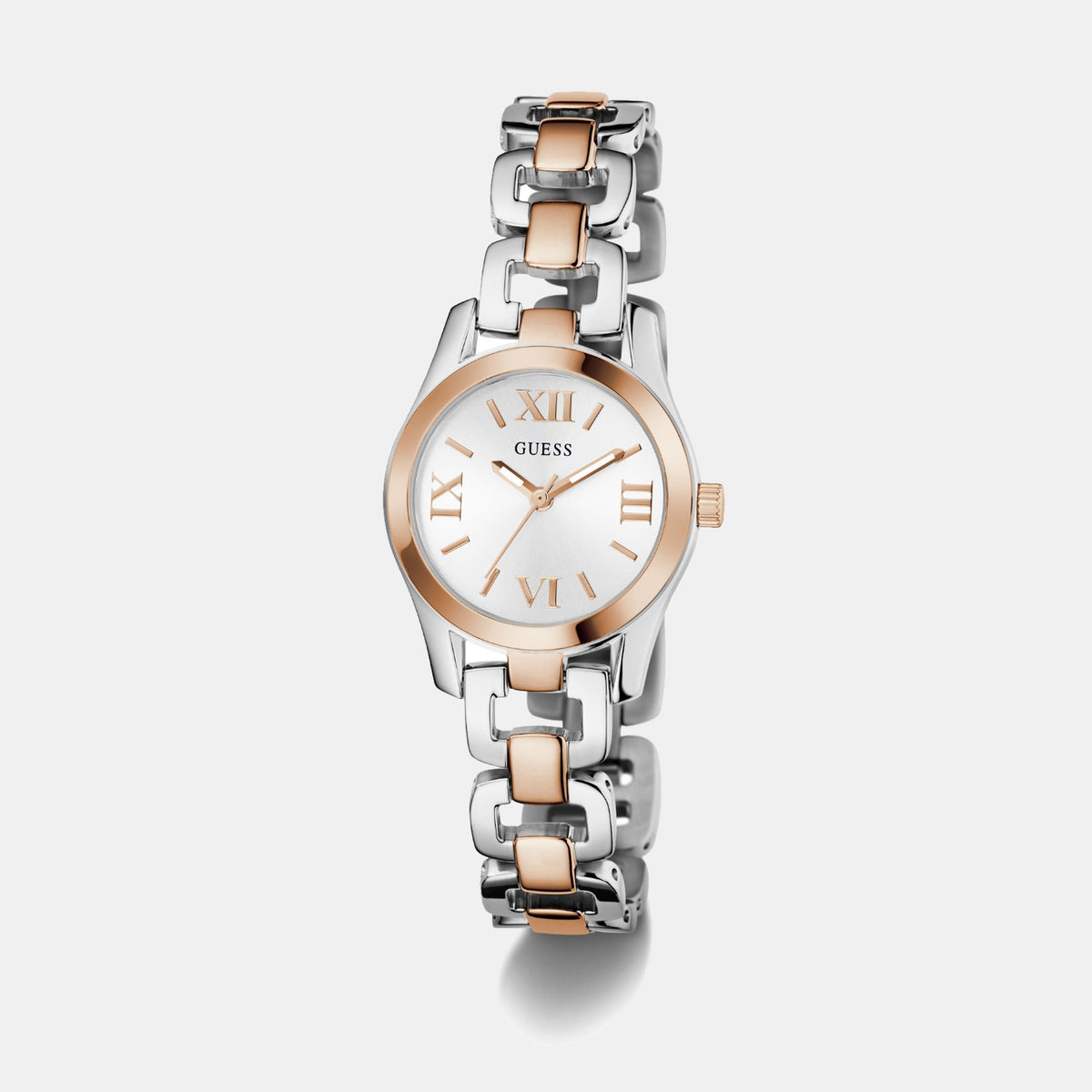 Gb Veda Women Quartz White Dial Analog Stainless Steel Watch Gw0927L5