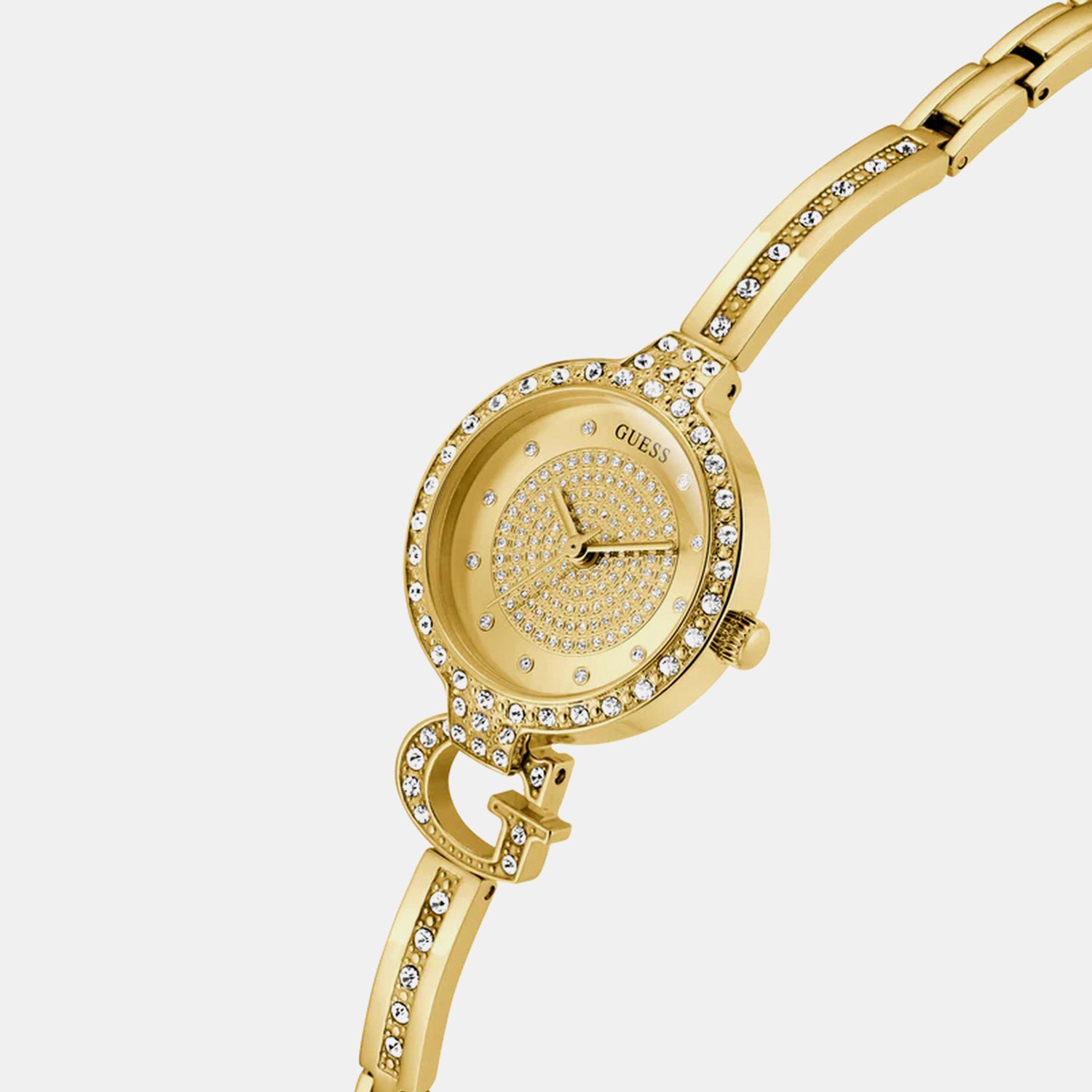 Giselle Women Quartz Champagne Dial Analog Stainless Steel Watch GW0929L2
