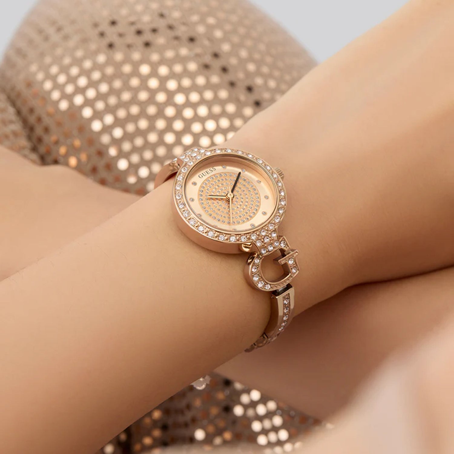 Gb Giselle Women Quartz Rose Gold Dial Analog Stainless Steel GW0929L3