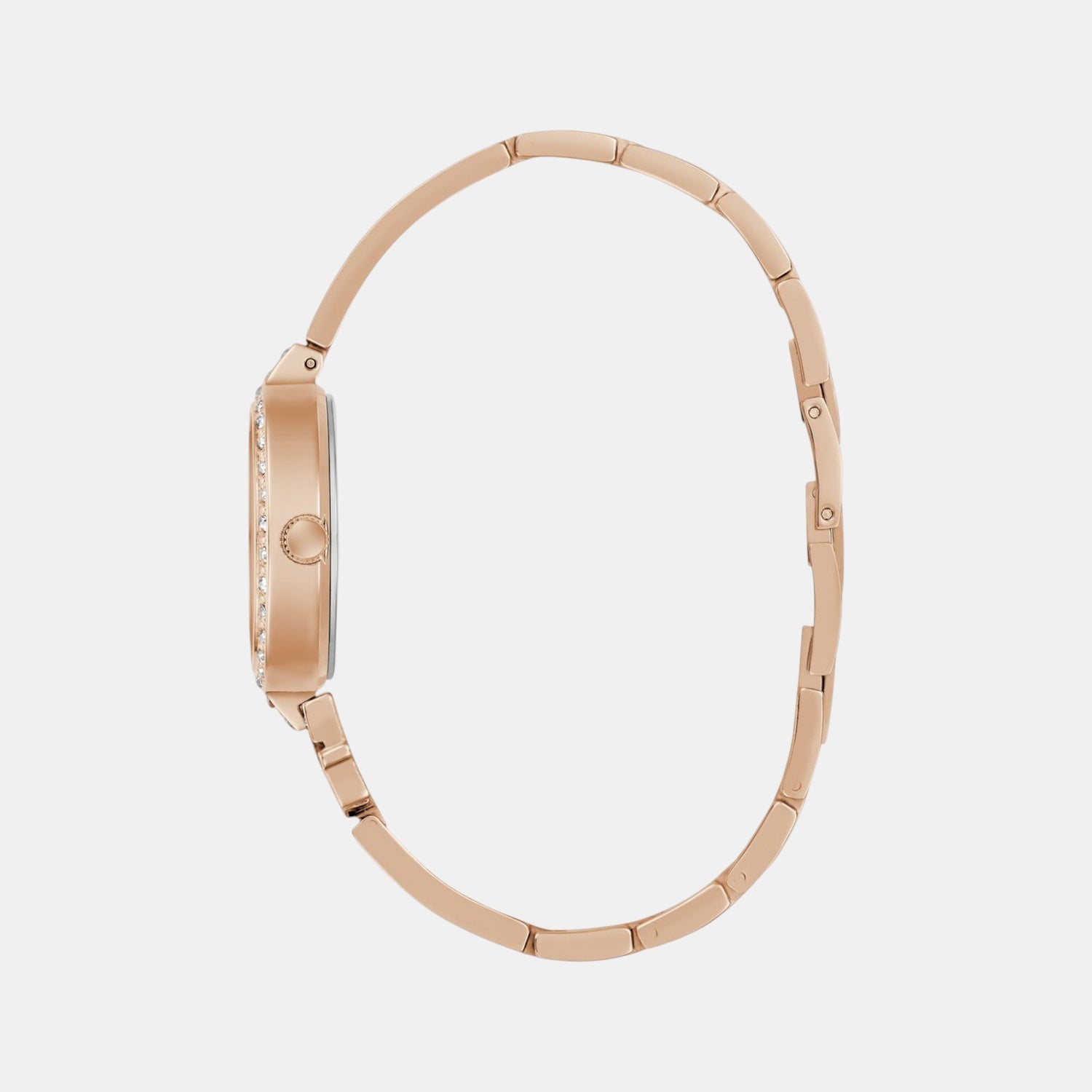 Giselle Women Quartz Rose Gold Dial Analog Recycled Steel Watch GW0929L3