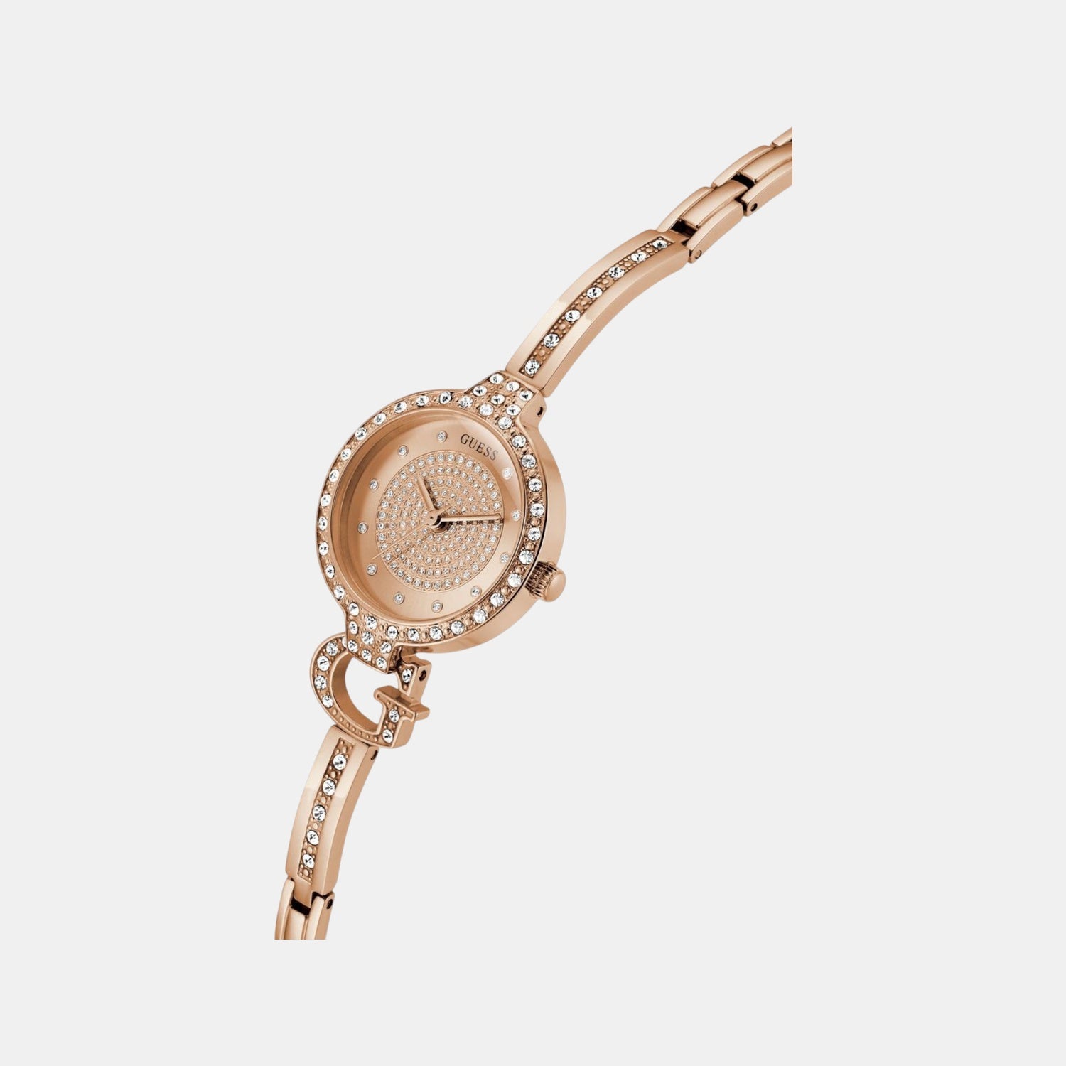 Giselle Women Quartz Rose Gold Dial Analog Recycled Steel Watch GW0929L3