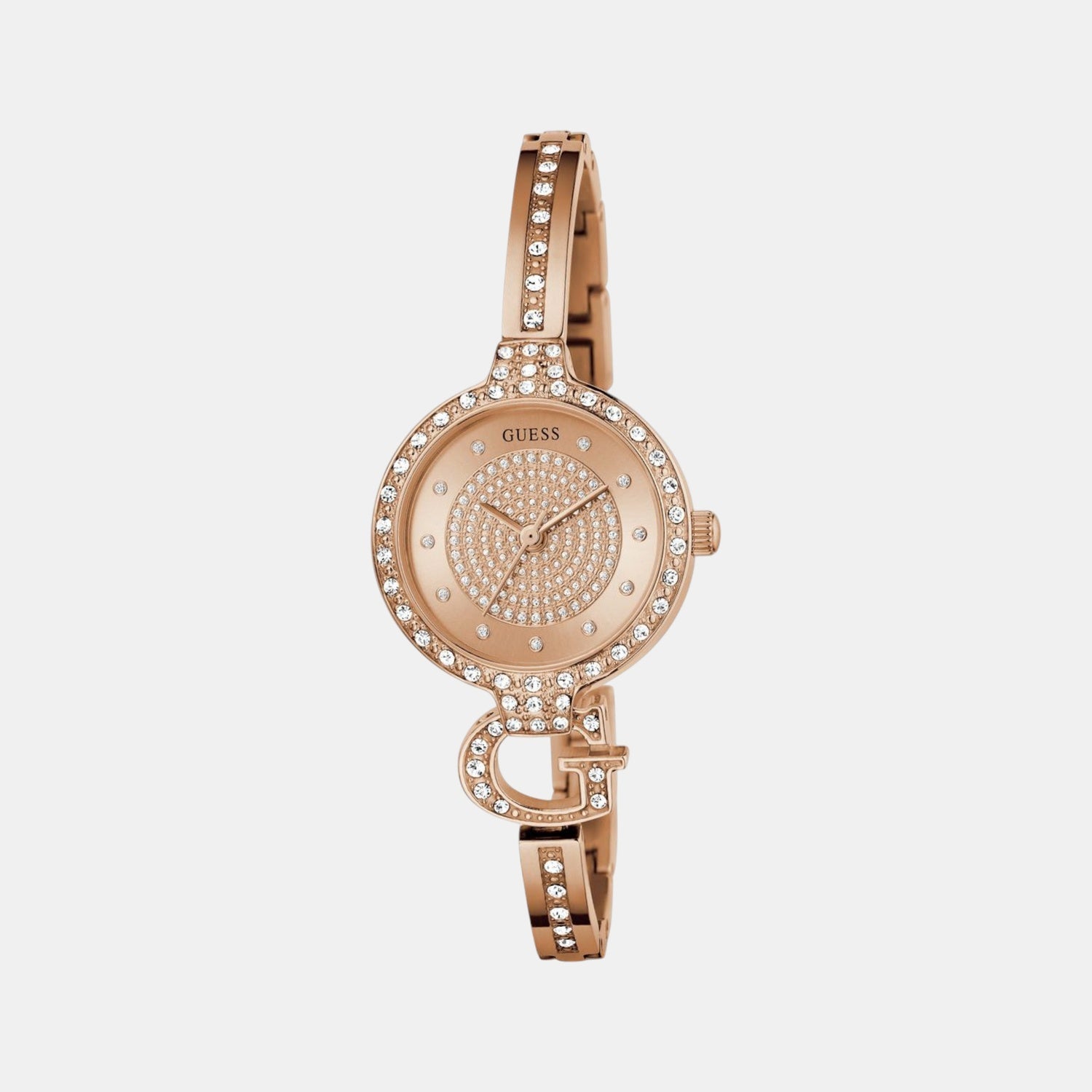 Giselle Women Quartz Rose Gold Dial Analog Recycled Steel Watch GW0929L3