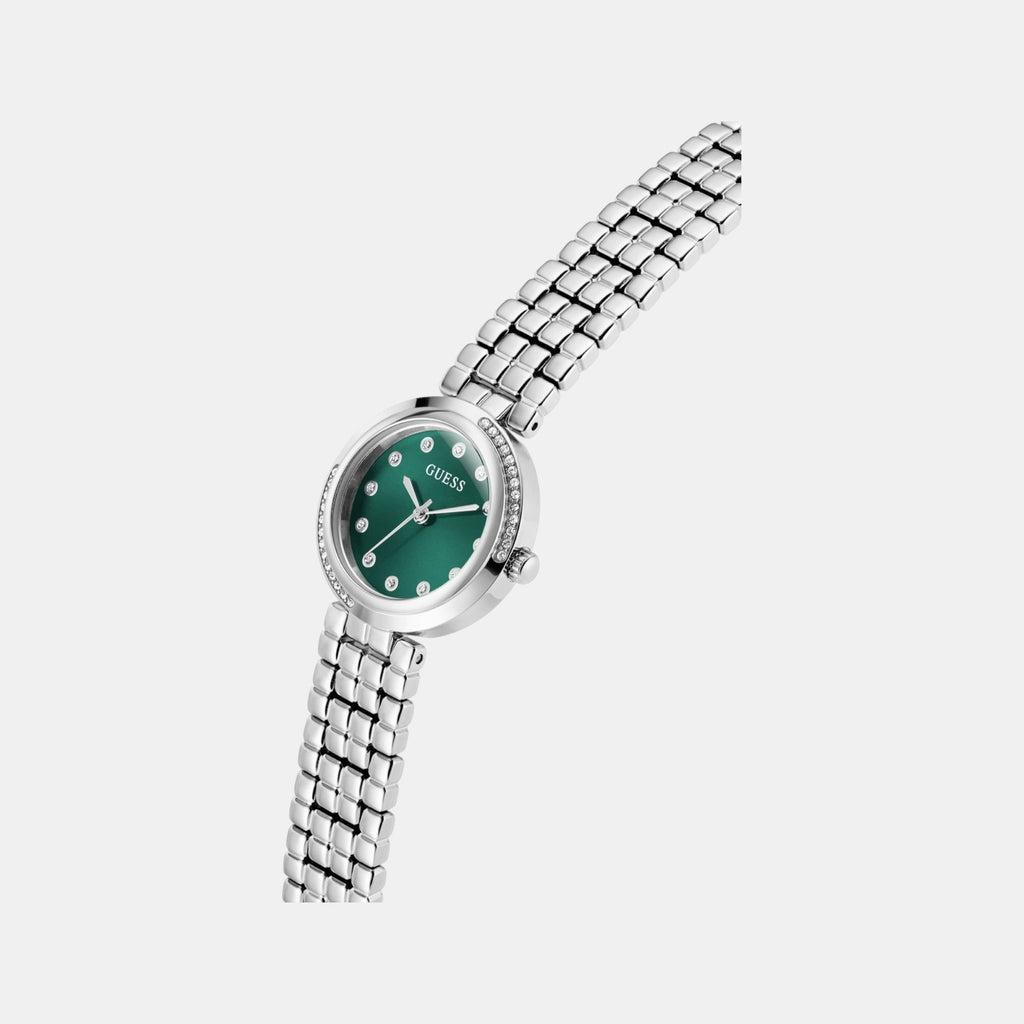 Clara Women Quartz Green Dial Analog Recycled Steel Watch GW0930L1